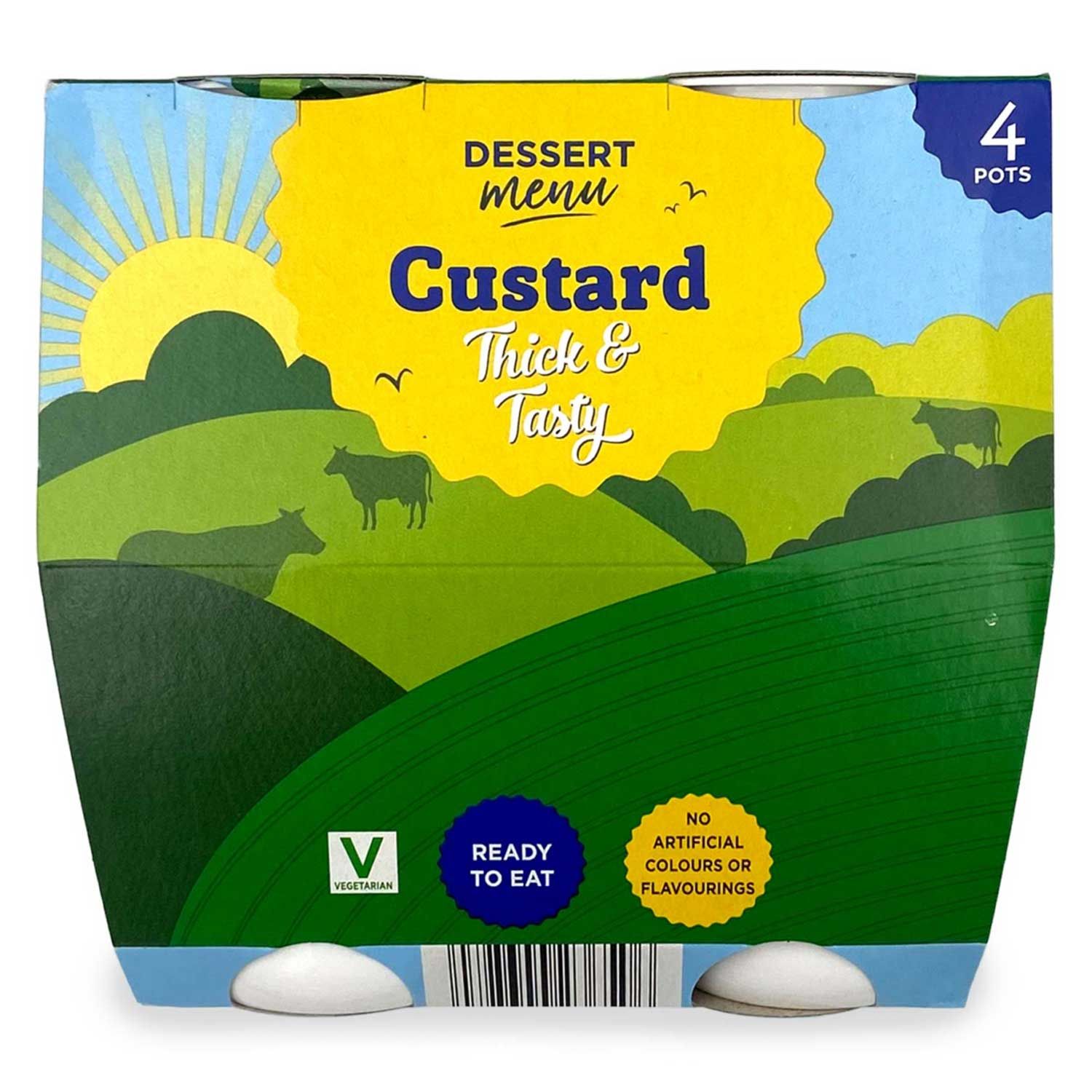 Custard 4x150g Dessert Menu